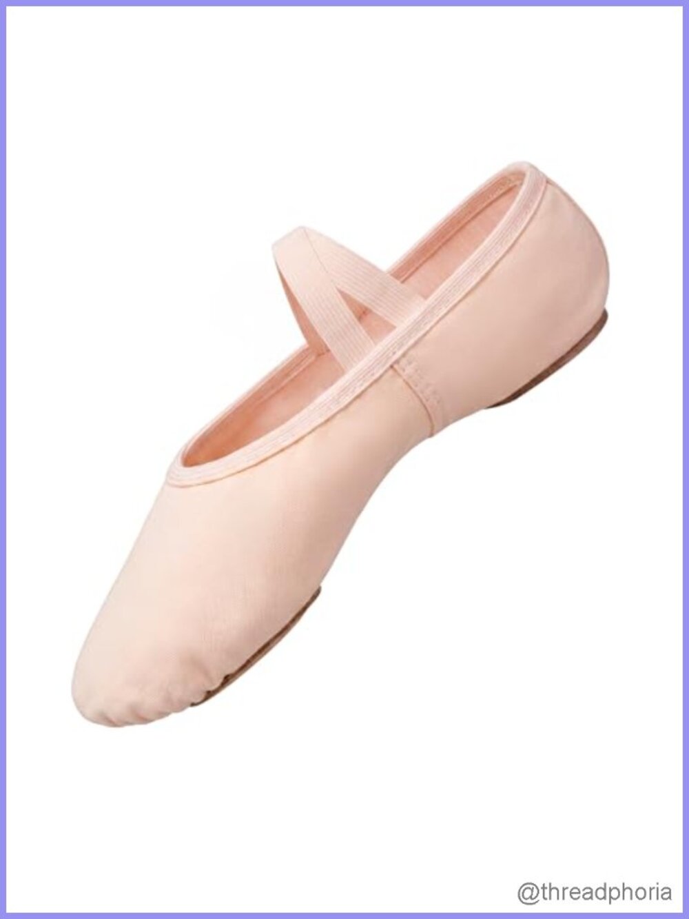 Canvas Ballet Slippers Dance Yoga Shoes Elastic Cross Strap Split Leather Sole